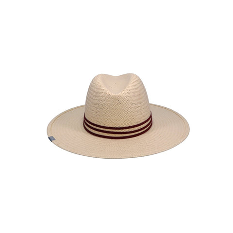Ivory medium-length brim straw hat part of kin the label elevated collection