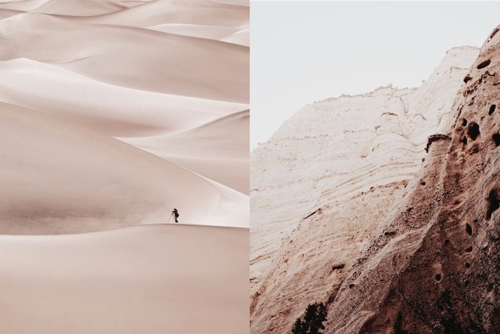 Abrastact Nutural land scape collage 