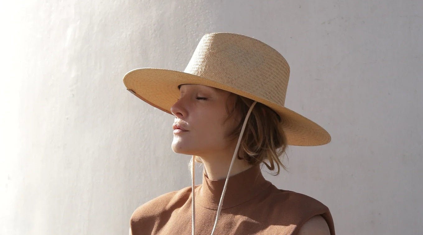 Classic natural straw hat 