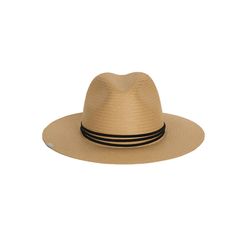 Ivory medium-length brim straw hat part of kin the label elevated collection 