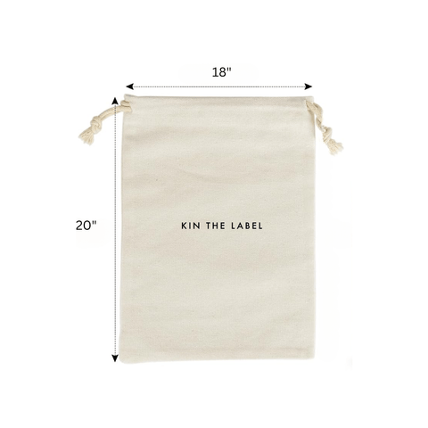 100% Organic Cotton Muslin Dust Bag