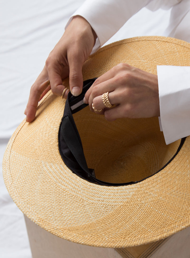 Adjustable Sweatband. The right fit, every time.